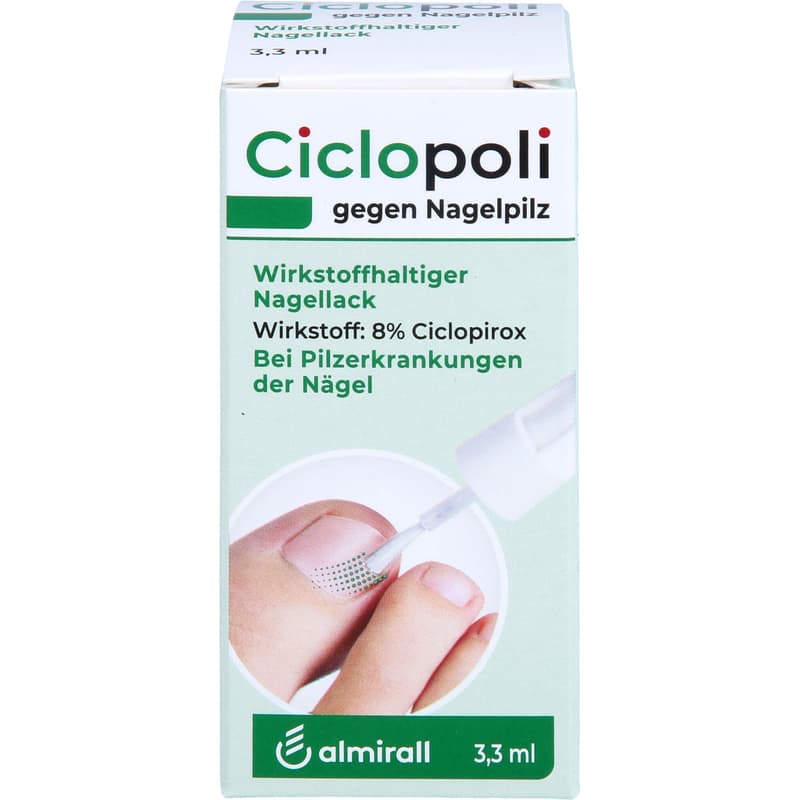 CICLOPOLI against nail fungus active ingredient nail polish