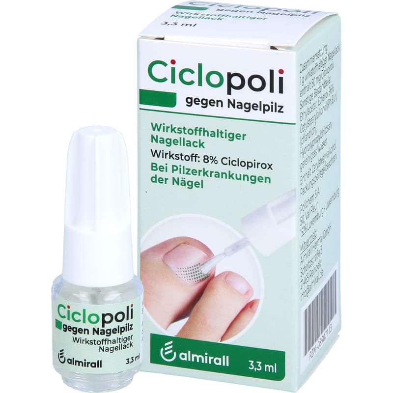 CICLOPOLI against nail fungus active ingredient nail polish