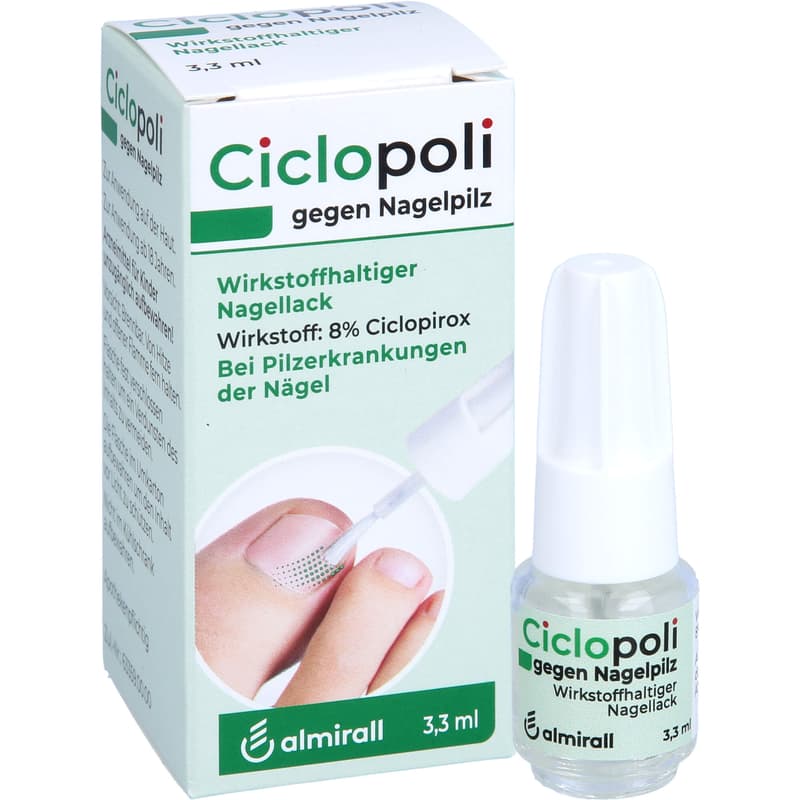 CICLOPOLI against nail fungus active ingredient nail polish