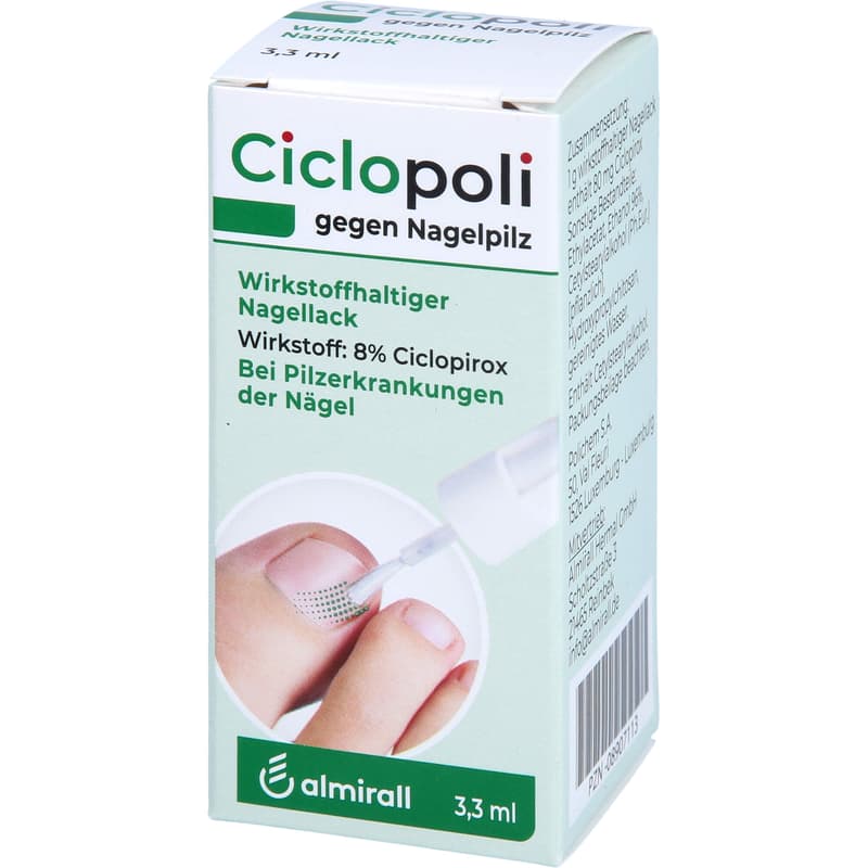 CICLOPOLI against nail fungus active ingredient nail polish