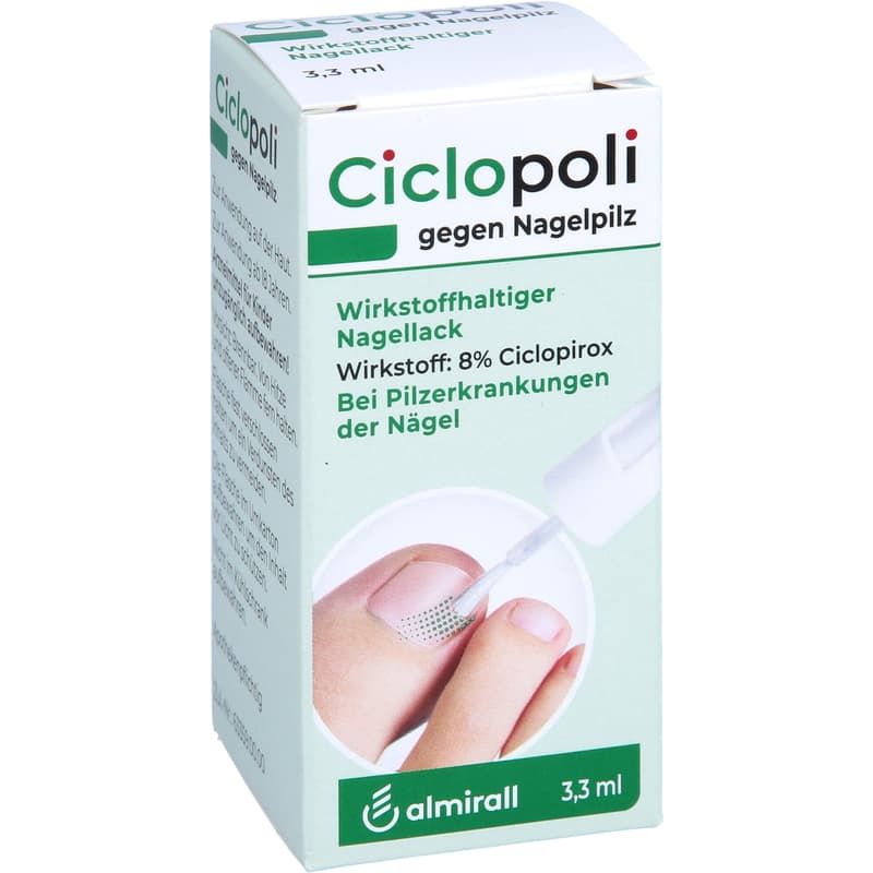 CICLOPOLI against nail fungus active ingredient nail polish