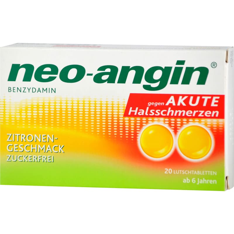 NEO-ANGIN Benzydamine acute sore throat lemon