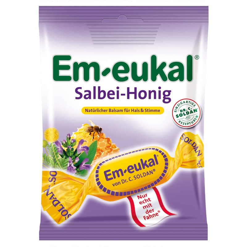 EM-EUKAL sweets sage honey containing sugar