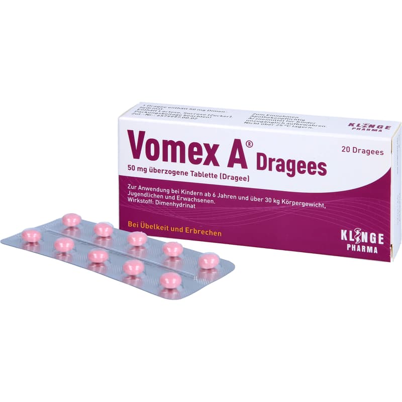 VOMEX A Dragees 50 mg coated tablets