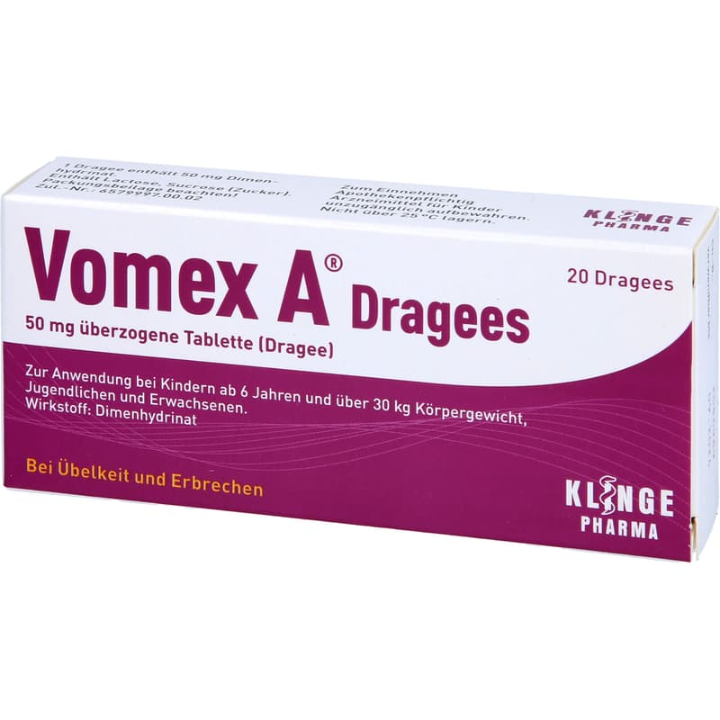 VOMEX A Dragees 50 mg coated tablets