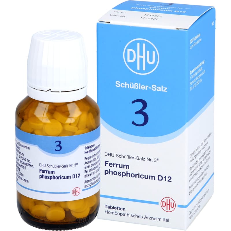 BIOCHEMIE DHU 3 Ferrum phosphoricum D 12 Tabletten