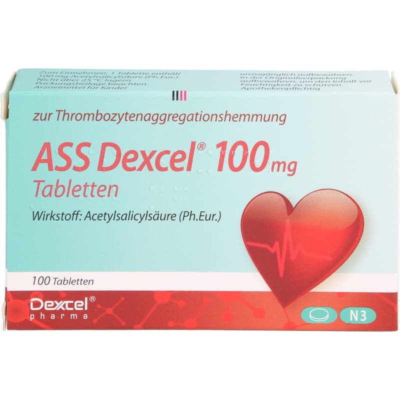 ASS Dexcel 100 mg tablets