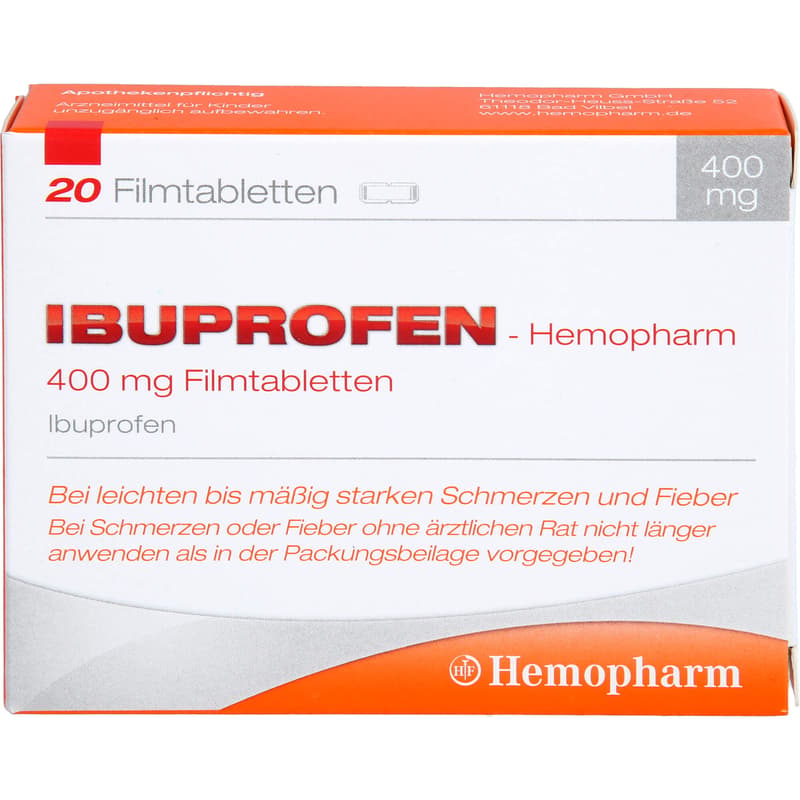 IBUPROFEN Hemopharm 400 mg Filmtabletten