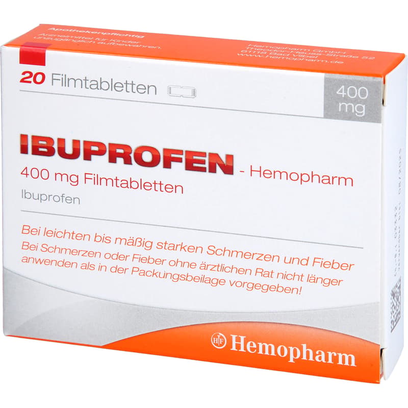 IBUPROFEN Hemopharm 400 mg Filmtabletten