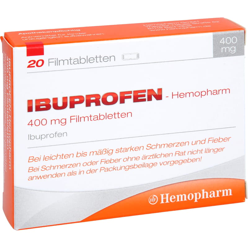 IBUPROFEN Hemopharm 400 mg Filmtabletten