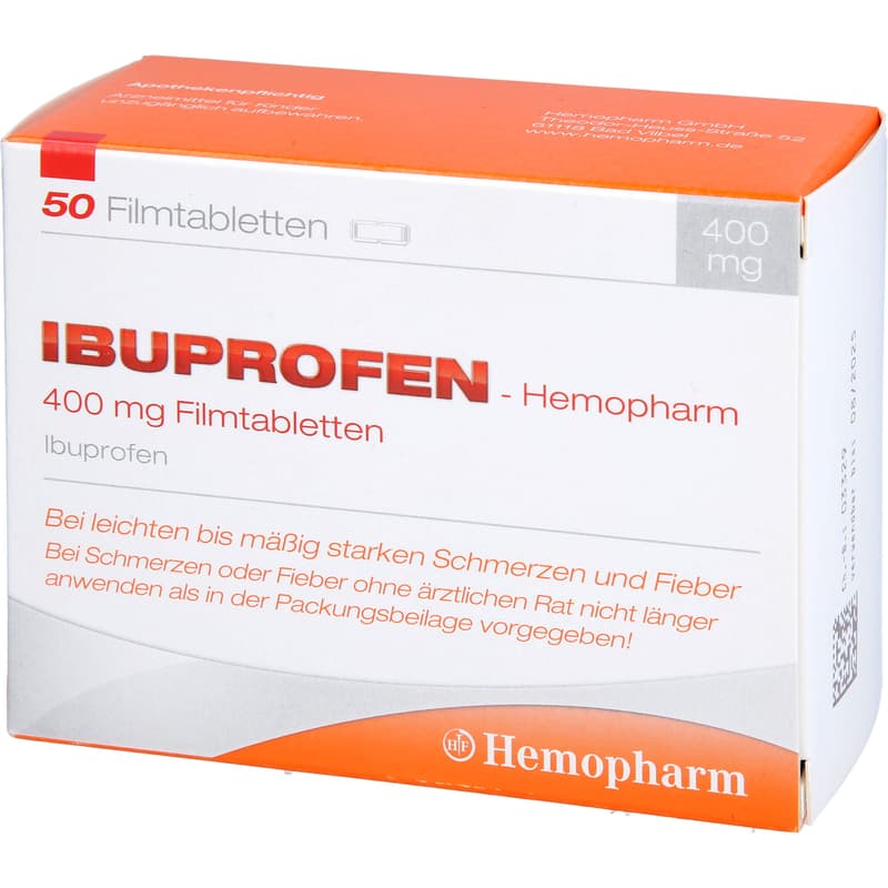 IBUPROFEN Hemopharm 400 mg Filmtabletten