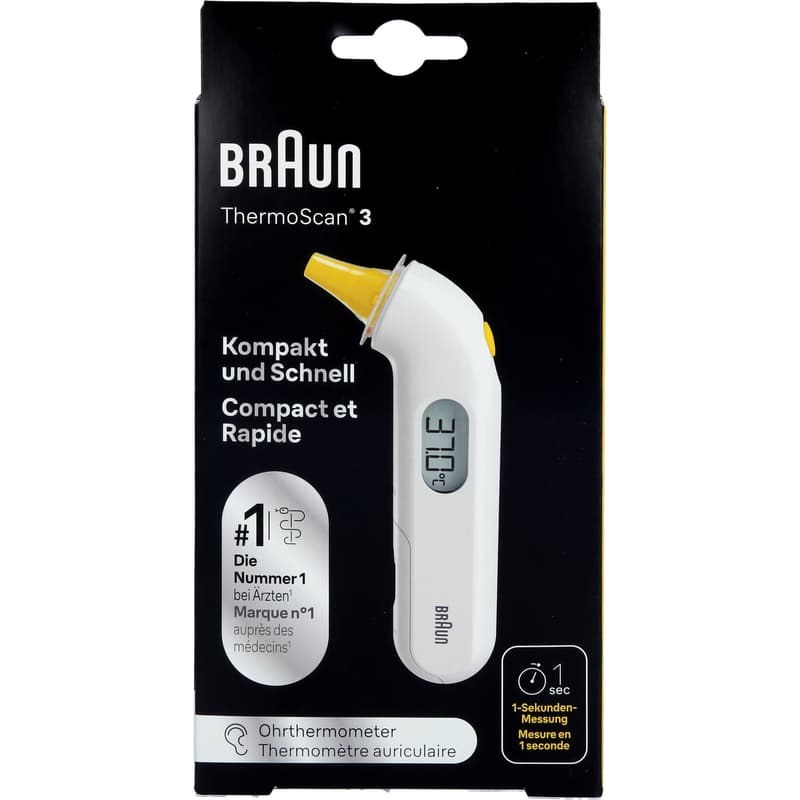 BRAUN THERMOSCAN 3 infrared ear thermometer