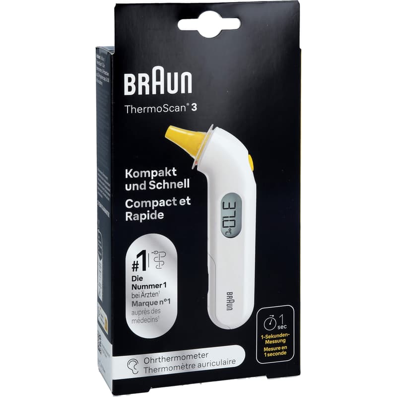 BRAUN THERMOSCAN 3 infrared ear thermometer