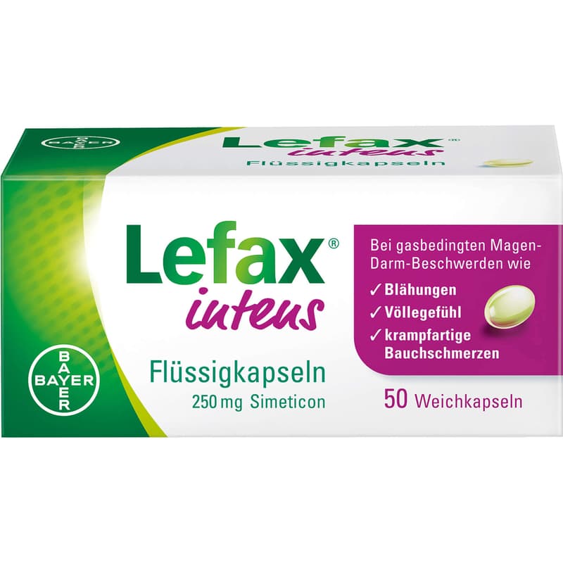 LEFAX intens liquid capsules 250 mg simethicone