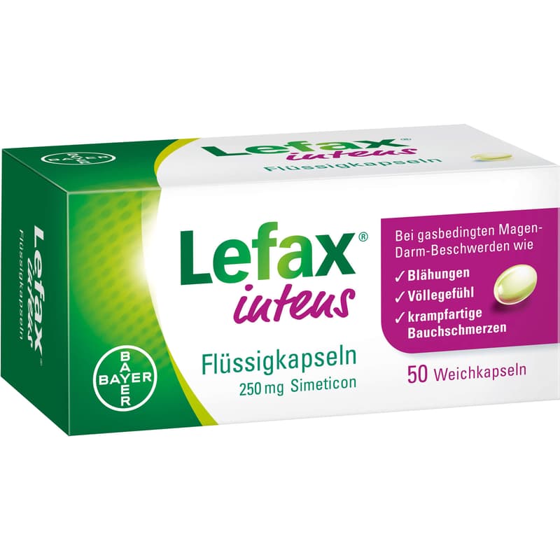 LEFAX intens liquid capsules 250 mg simethicone