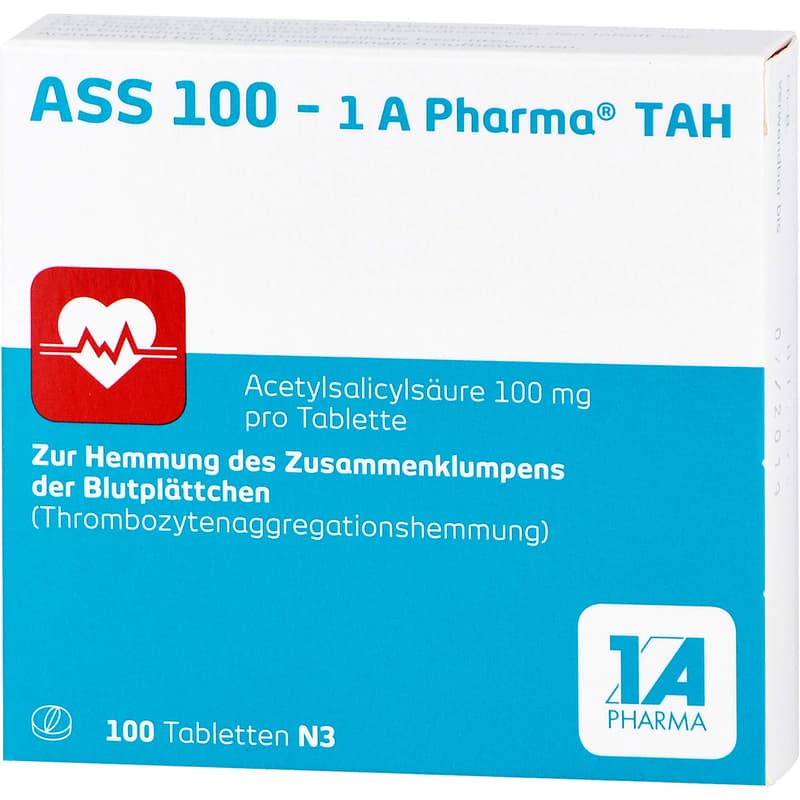ASS 100-1A Pharma TAH tablets