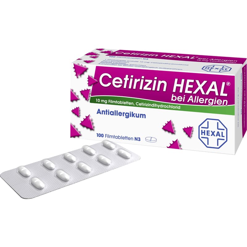 CETIRIZIN HEXAL Filmtabletten bei Allergien