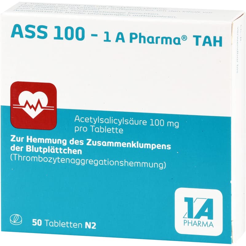 ASS 100-1A Pharma TAH tablets