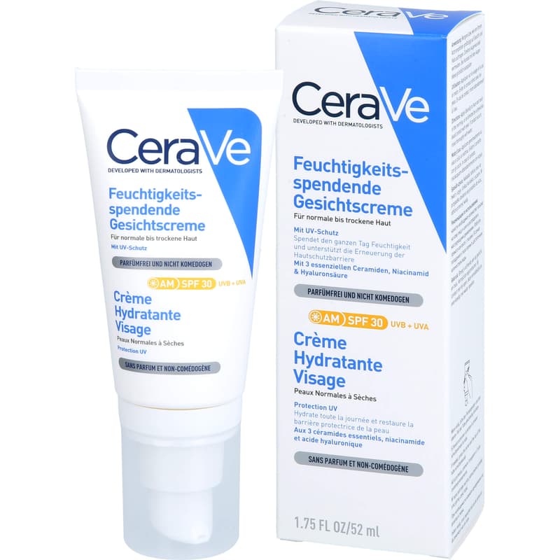 CERAVE feuchtigkeitsspendende Gesichtscreme SPF 30