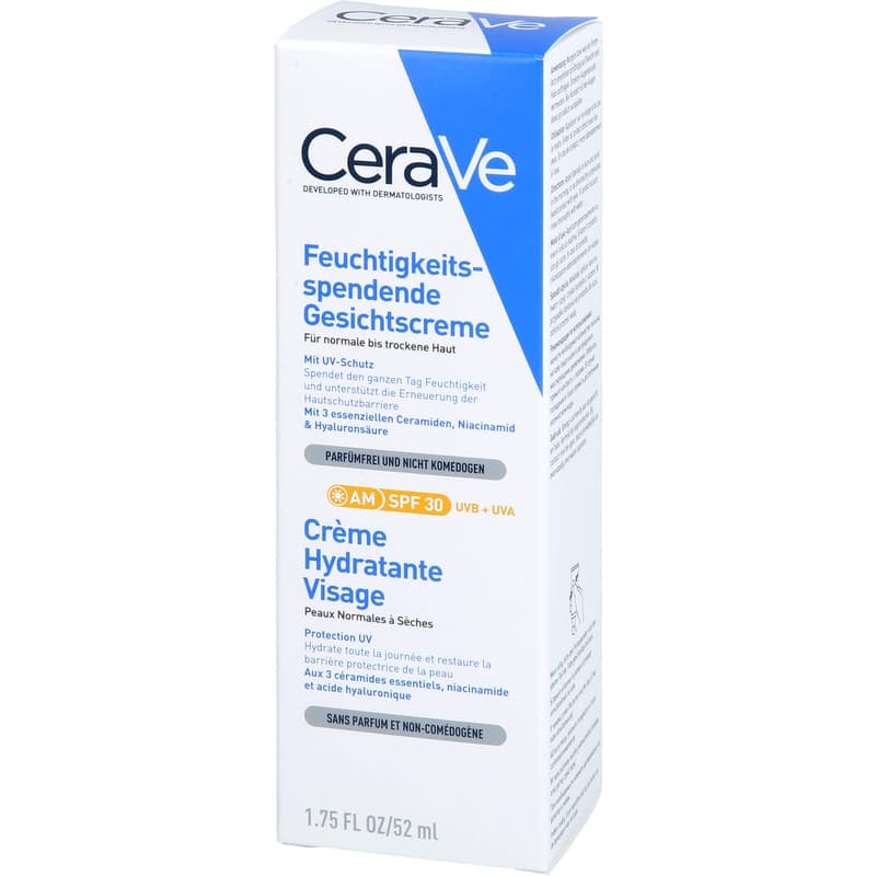 CERAVE feuchtigkeitsspendende Gesichtscreme SPF 30