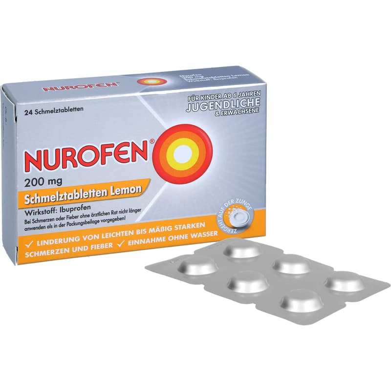 NUROFEN 200 mg orodispersible tablets Lemon
