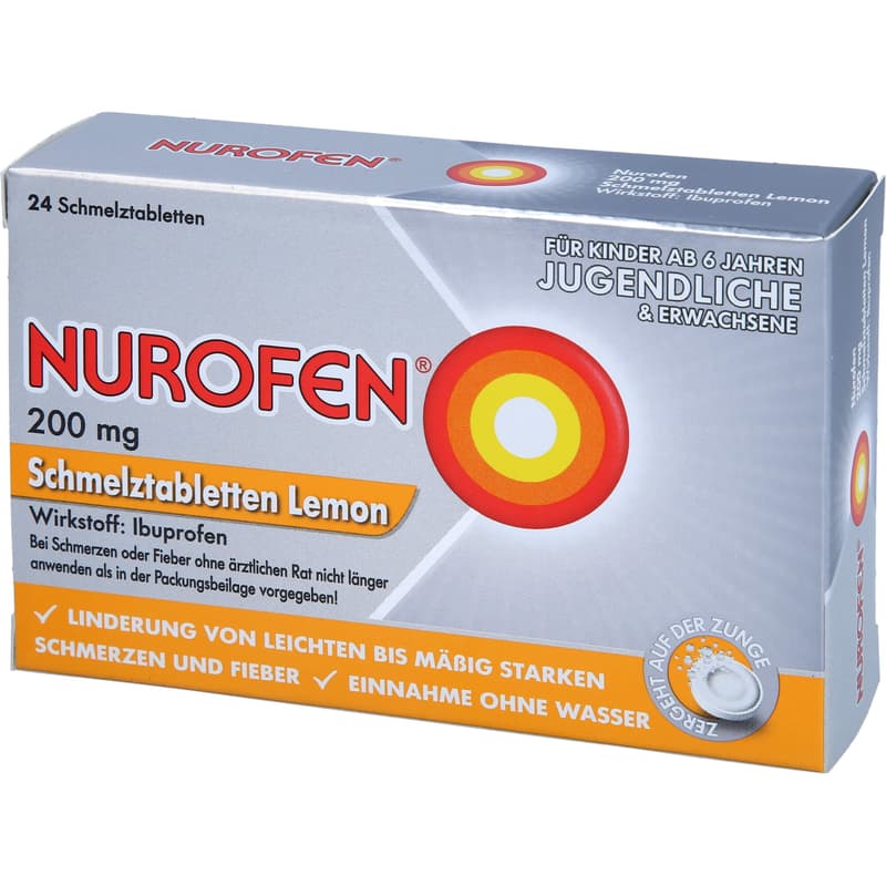 NUROFEN 200 mg orodispersible tablets Lemon