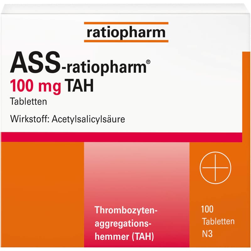 ASS-ratiopharm 100 mg TAH Tabletten