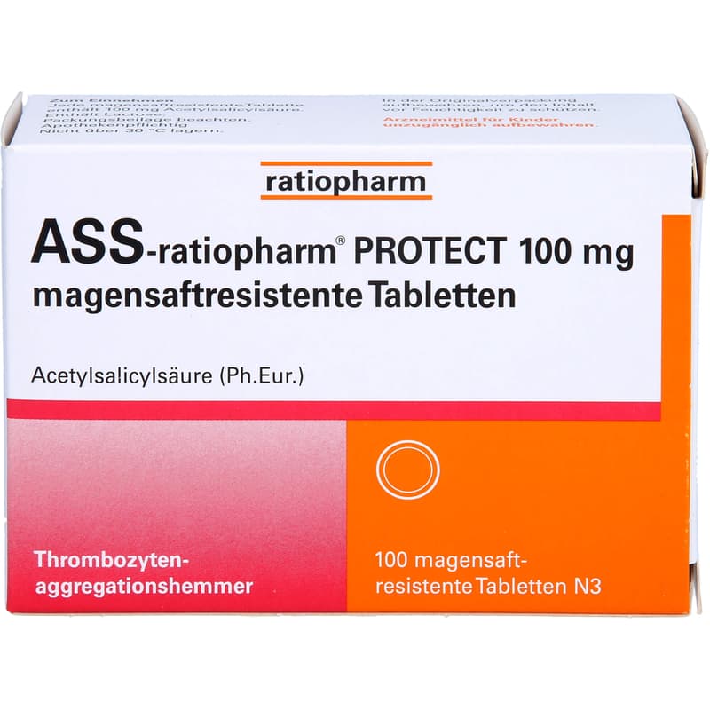 ASS-ratiopharm PROTECT 100 mg magensaftr.Tabletten