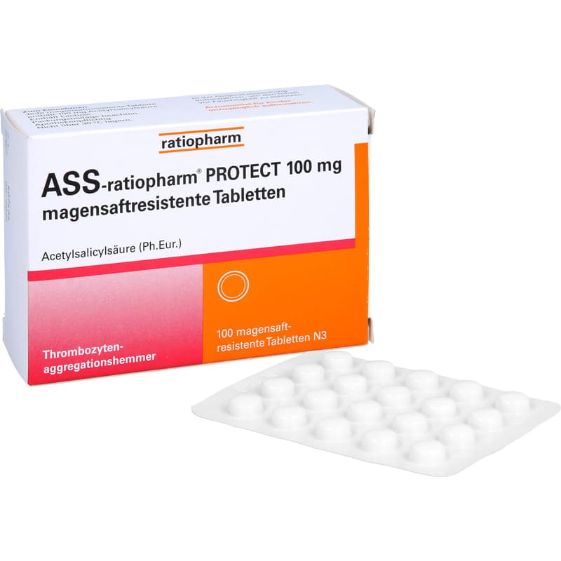 ASS-ratiopharm PROTECT 100 mg magensaftr.Tabletten