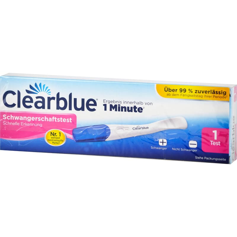 CLEARBLUE pregnancy test rapid detection