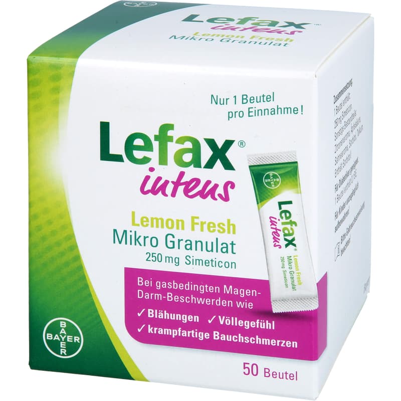 LEFAX intens Lemon Fresh Micro Granul.250 mg Sim.
