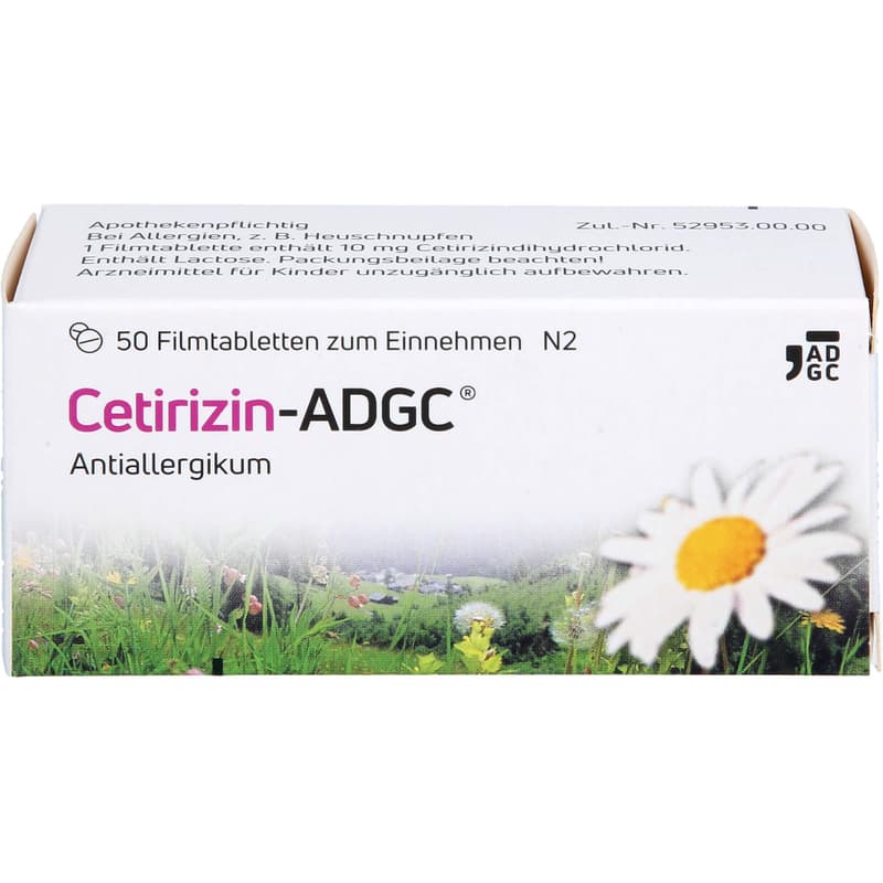 CETIRIZINE ADGC film-coated tablets