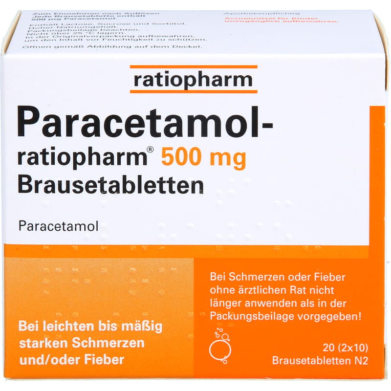 PARACETAMOL-ratiopharm 500 mg effervescent tablets