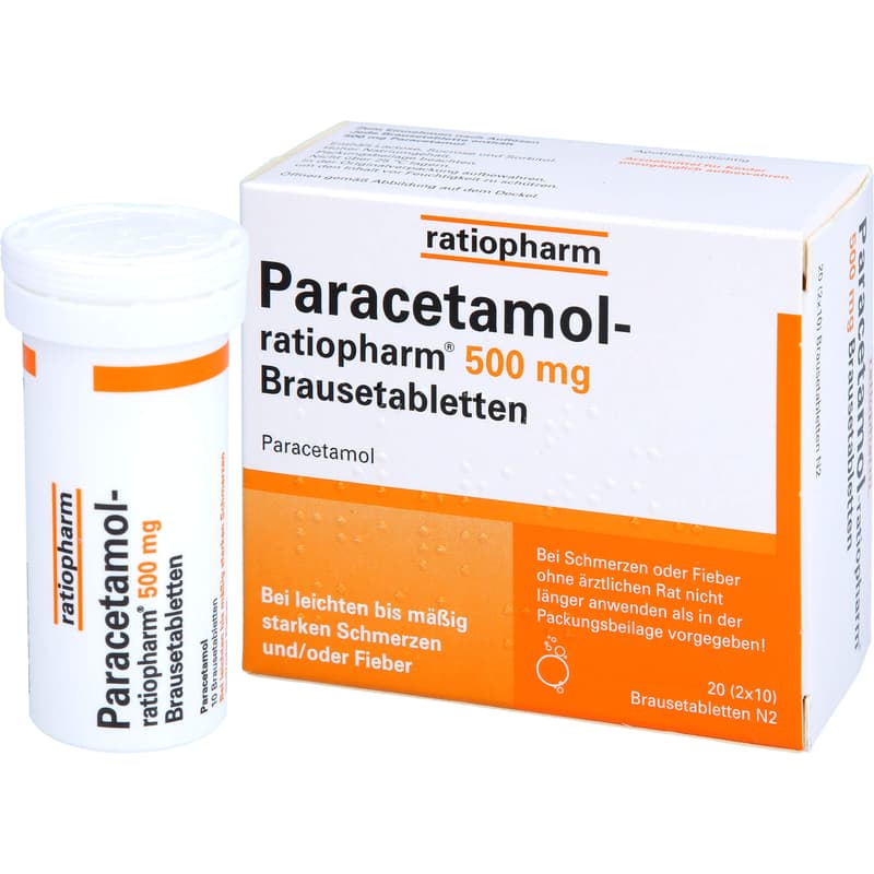 PARACETAMOL-ratiopharm 500 mg effervescent tablets