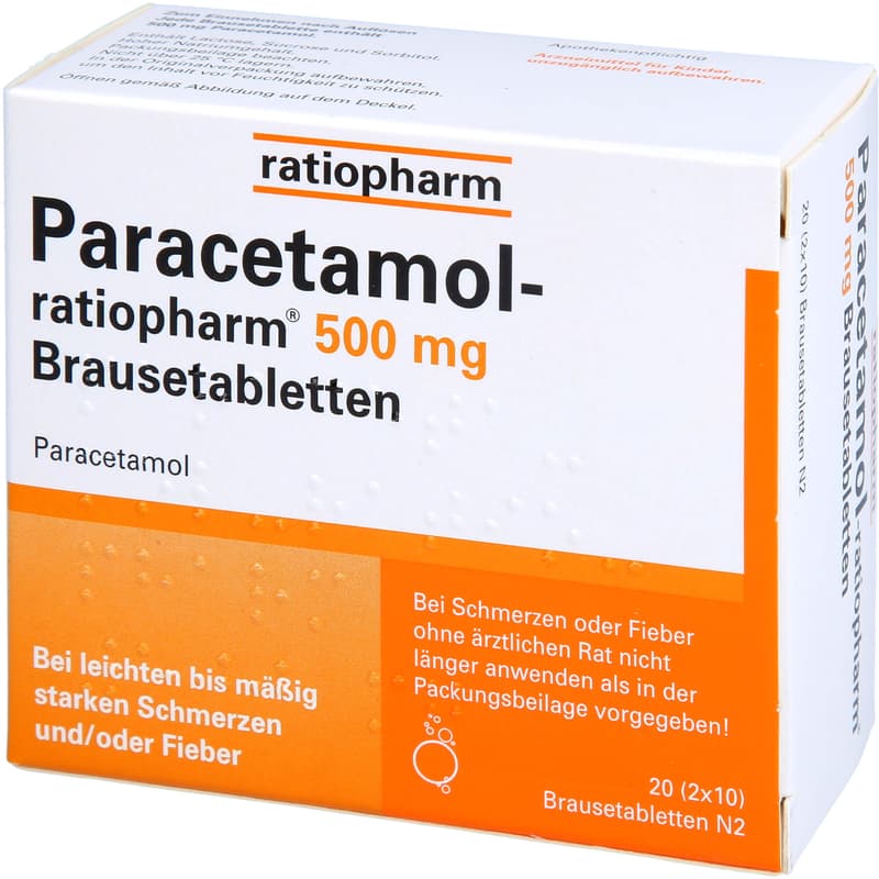 PARACETAMOL-ratiopharm 500 mg effervescent tablets