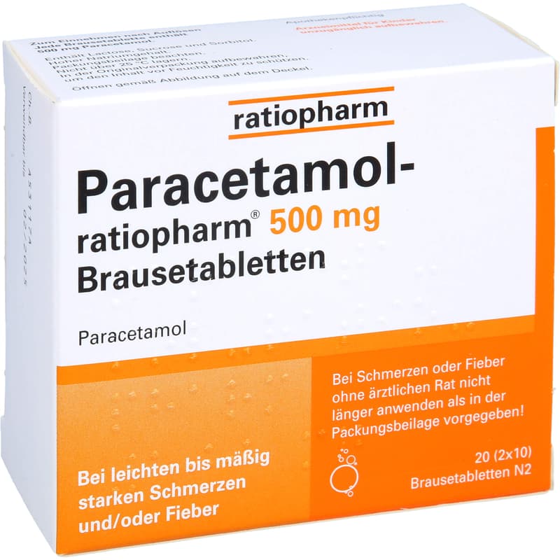 PARACETAMOL-ratiopharm 500 mg effervescent tablets