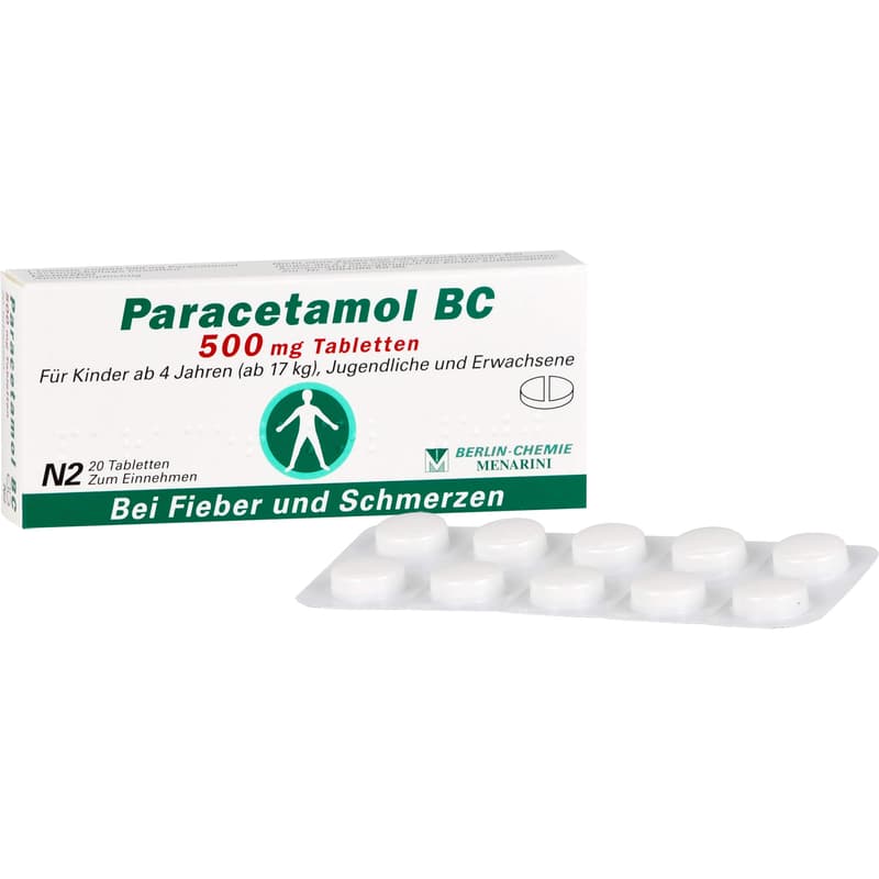 PARACETAMOL BC 500 mg Tabletten