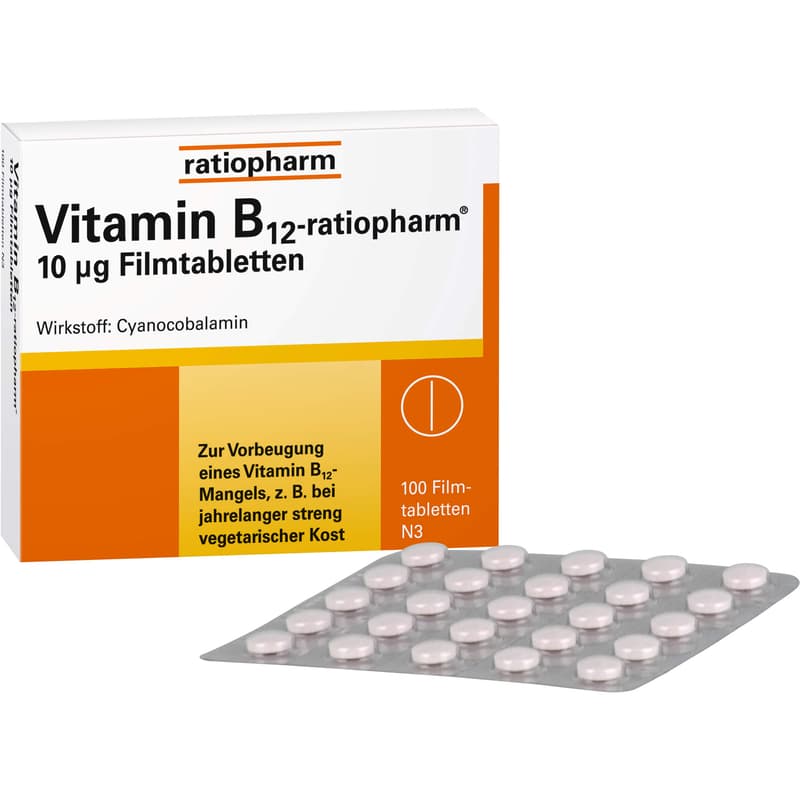 VITAMIN B12-RATIOPHARM 10 μg Filmtabletten
