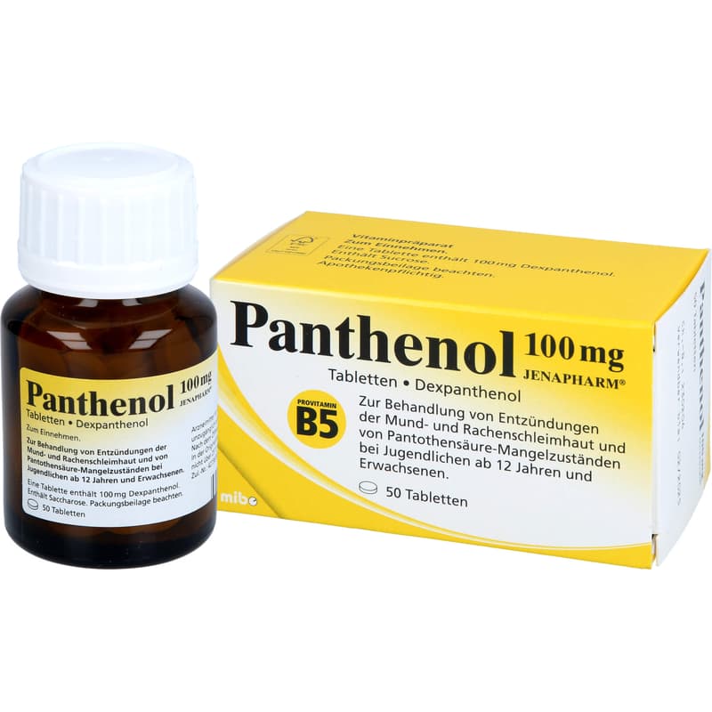 PANTHENOL 100 mg Jenapharm Tabletten