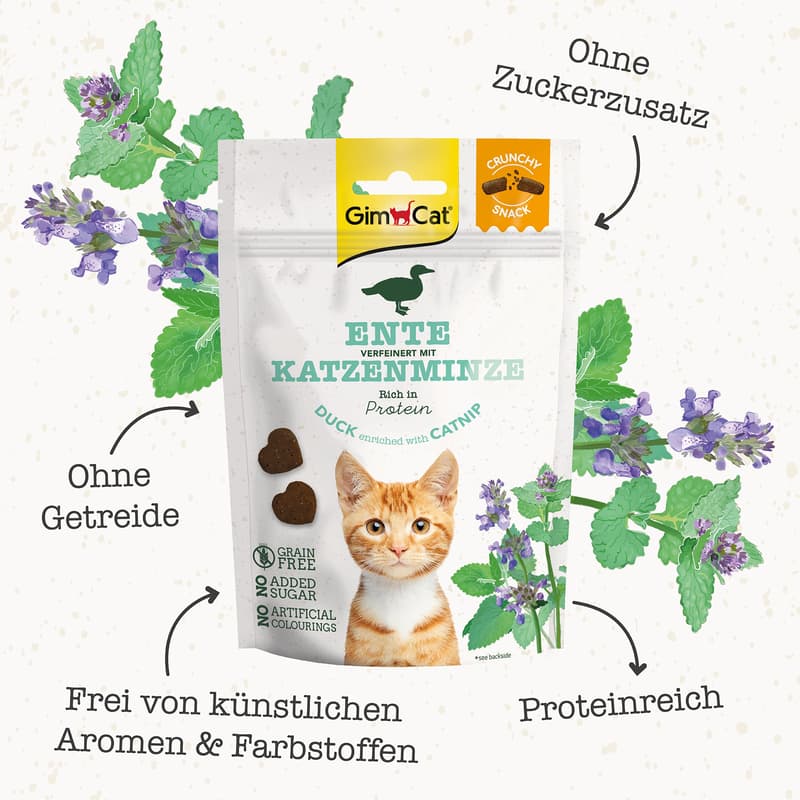 GimCat Crunchy Snacks Duck with catnip 50 g