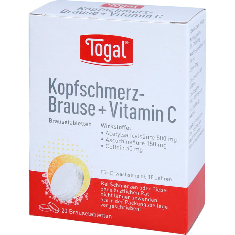 TOGAL Kopfschmerz-Brause + Vit.C Brausetabletten