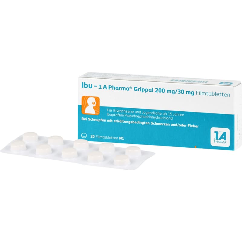 IBU-1A Pharma Grippal 200 mg/30 mg film-coated tablets