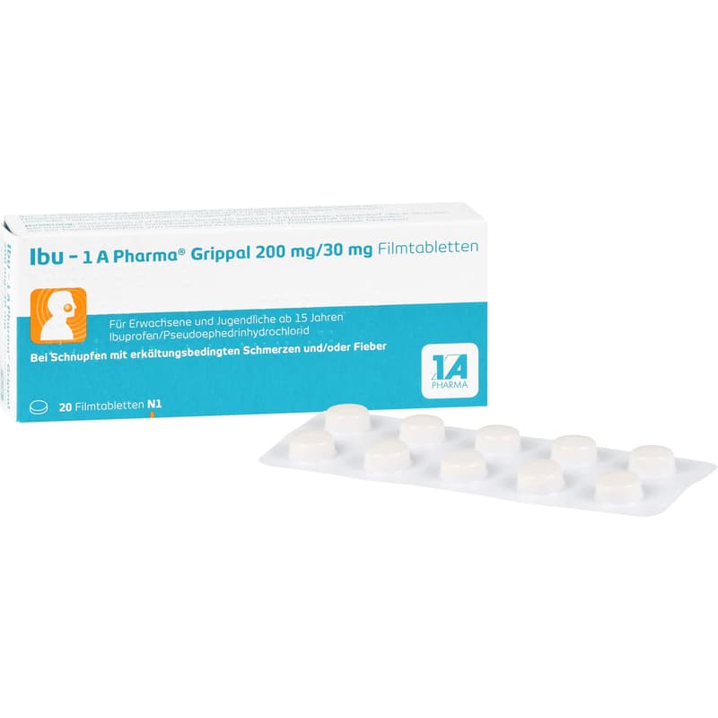 IBU-1A Pharma Grippal 200 mg/30 mg film-coated tablets