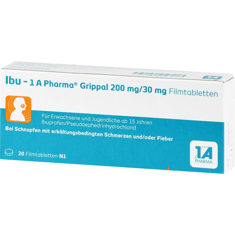 IBU-1A Pharma Grippal 200 mg/30 mg film-coated tablets