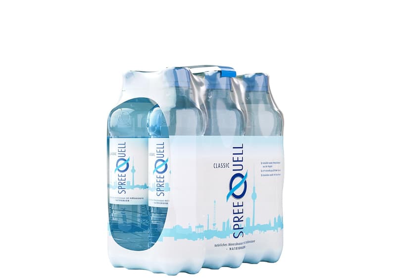 Spreequell Mineralwasser sparkling 6x0,5l (EINWEG)