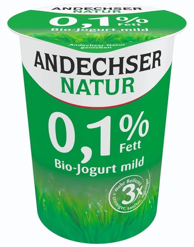 Andechser organic mild yogurt 0.1% fat