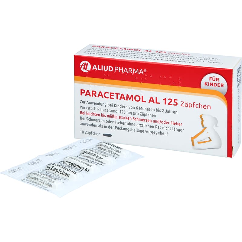 PARACETAMOL AL 125 Infant Suppositories