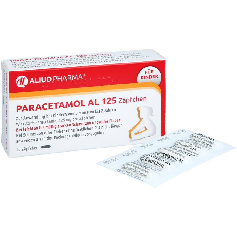 PARACETAMOL AL 125 Infant Suppositories