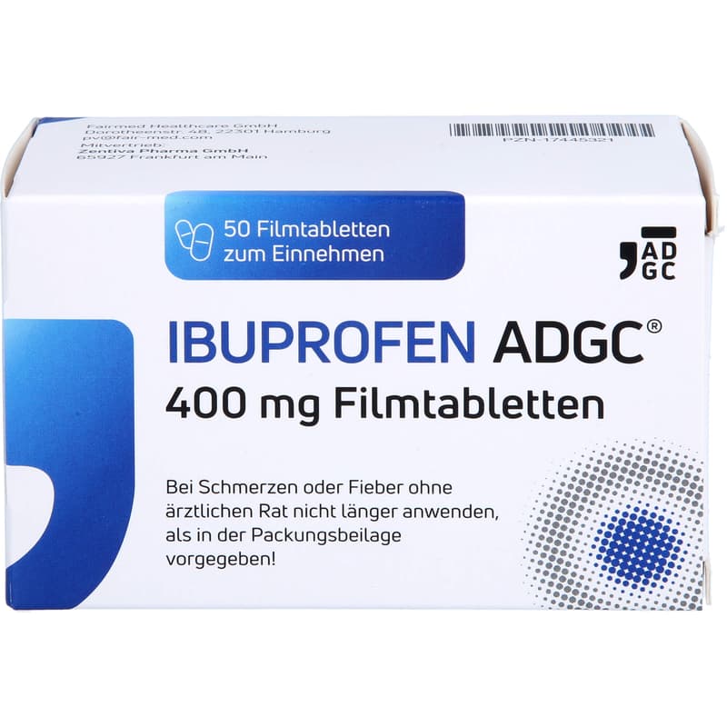 IBUPROFEN ADGC 400 mg film-coated tablets