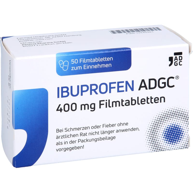 IBUPROFEN ADGC 400 mg film-coated tablets